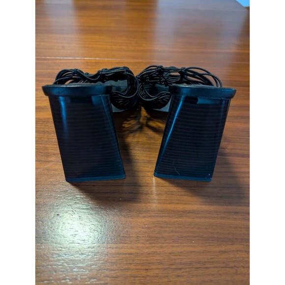 Sam Edelman Laurette Black Block Heel Slip On Sandals Size 8.5 Pre Owned - Picture 3 of 6